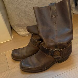 Frye Women's Dark Brown Heeled Boots